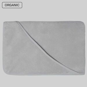 Parachute Organic Hooded Toddler Baby bath Towel Light Grey NWT
